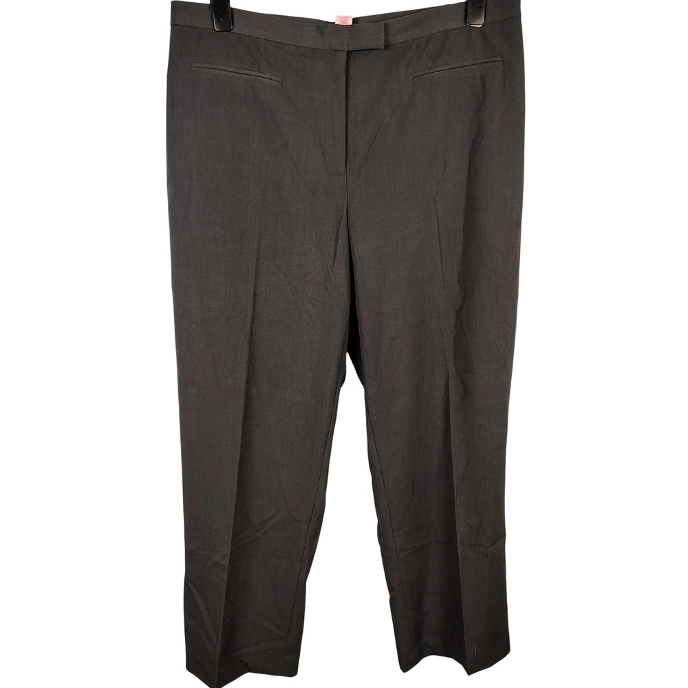 NWT Ruby Rd Womens SZ 20W Razzle Dazzle Pants Charcoal Grey Rayon Officecore
